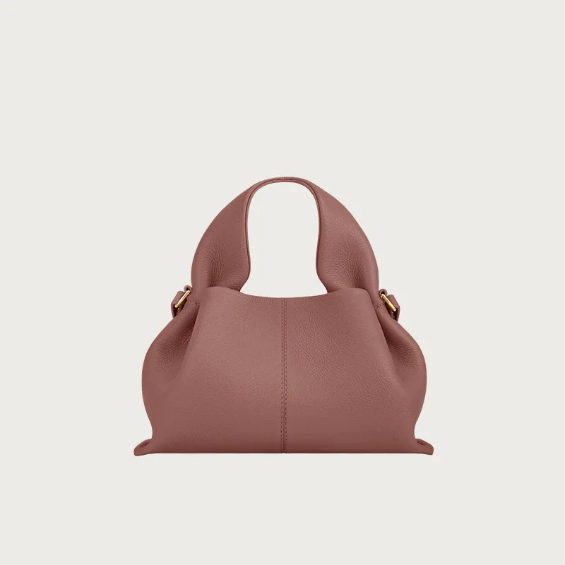 Monica | Women’s Slouchy Hobo Dumpling Bag with Sculpted Top Handle
