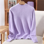 Penelope | Women's Relaxed Fine-Knit Mock-Neck Sweater