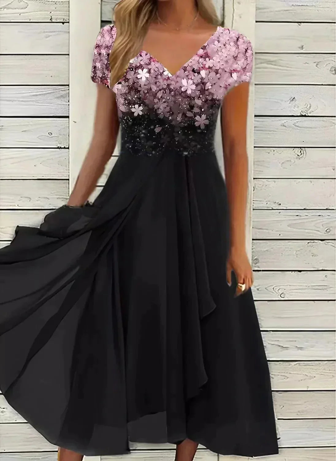 Marianne floral evening dress