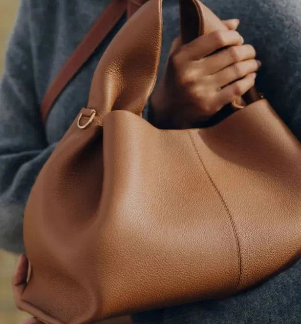 Monica | Women’s Slouchy Hobo Dumpling Bag with Sculpted Top Handle