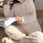 Hannah | Women's Cozy Fleece-Look Matching Pajama Set