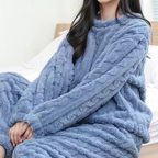 Hannah | Women's Cozy Fleece-Look Matching Pajama Set