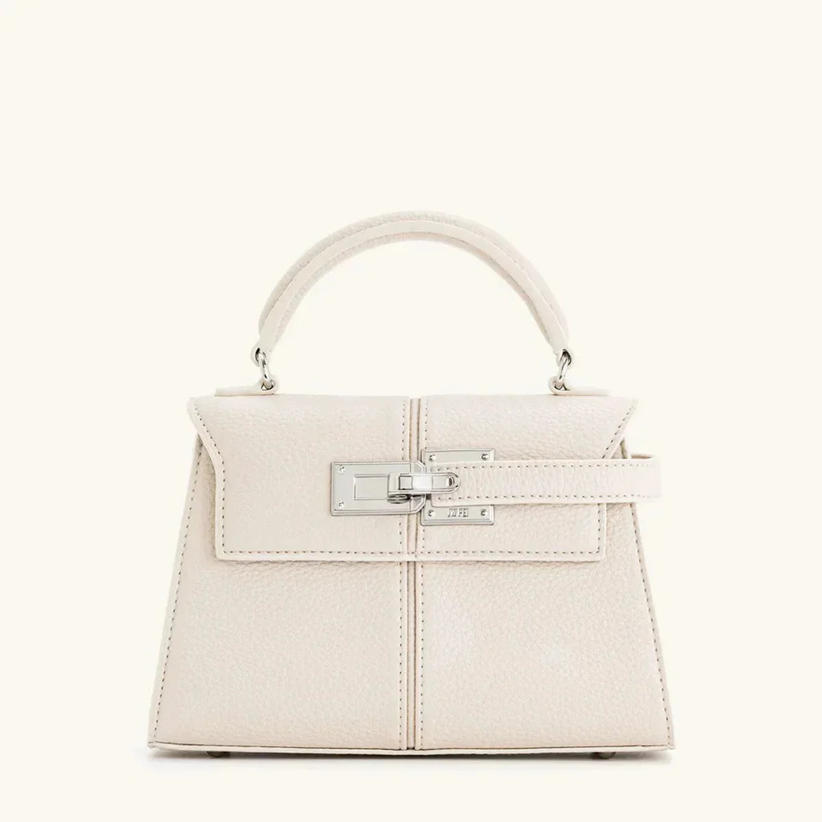 Holly | Women’s Structured Top-Handle Bag with Turn-Lock Closure