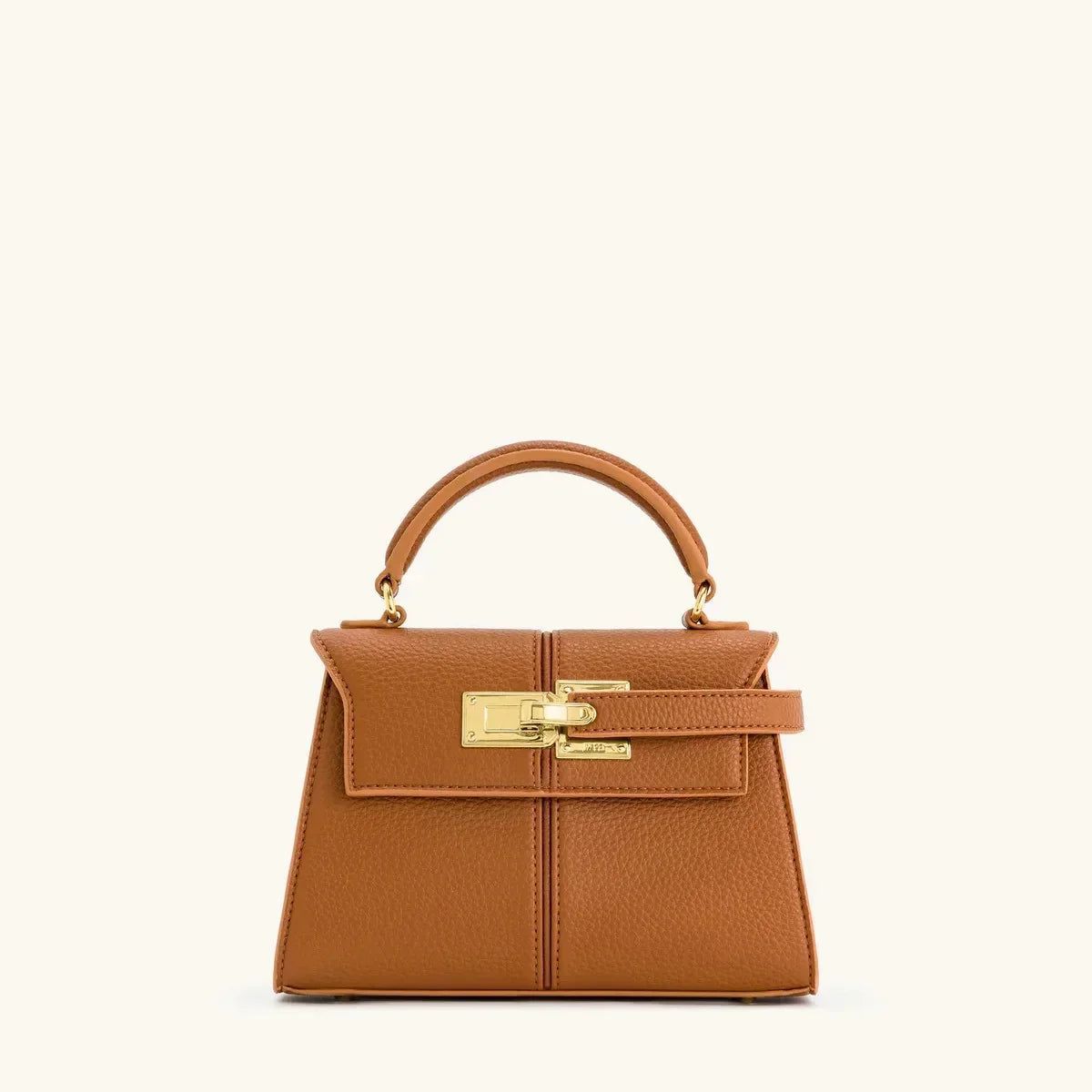Holly | Women’s Structured Top-Handle Bag with Turn-Lock Closure