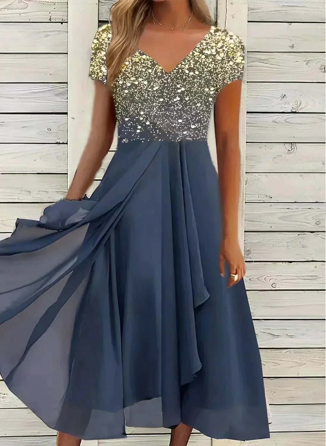 Marianne floral evening dress