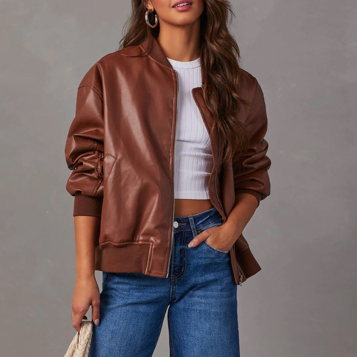 Florentina bomber jacket - Brown
