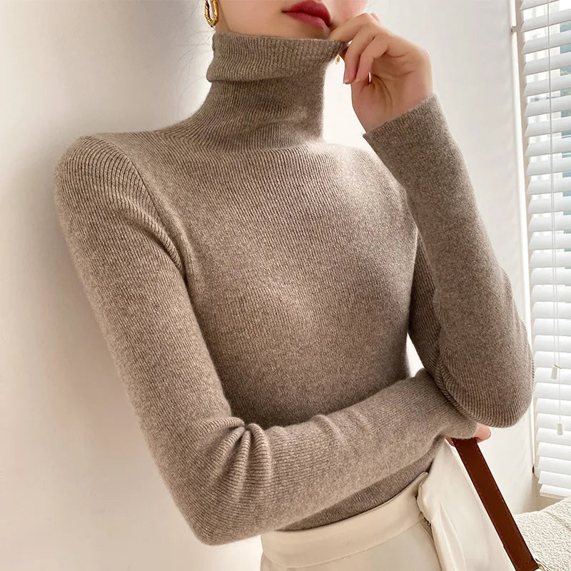 Isolde turtleneck sweater - Camel