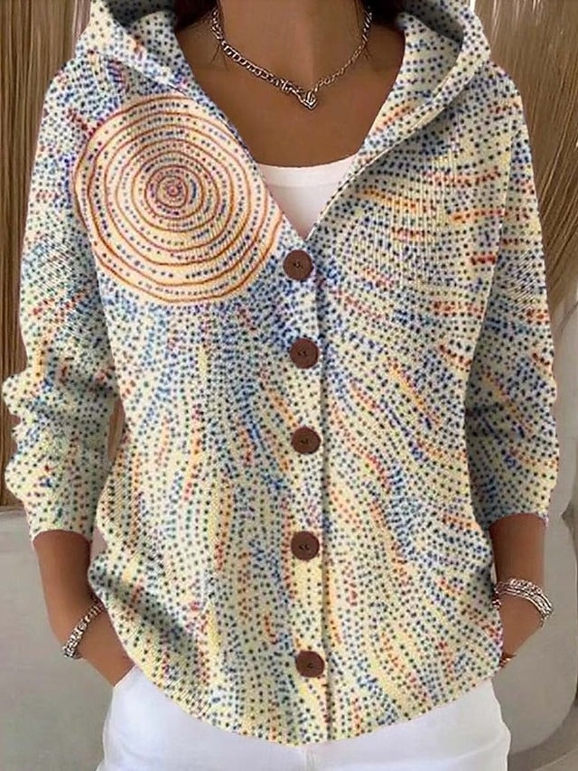 Georgia | Women's Button-Front Hooded Knit Cardigan original product image 6