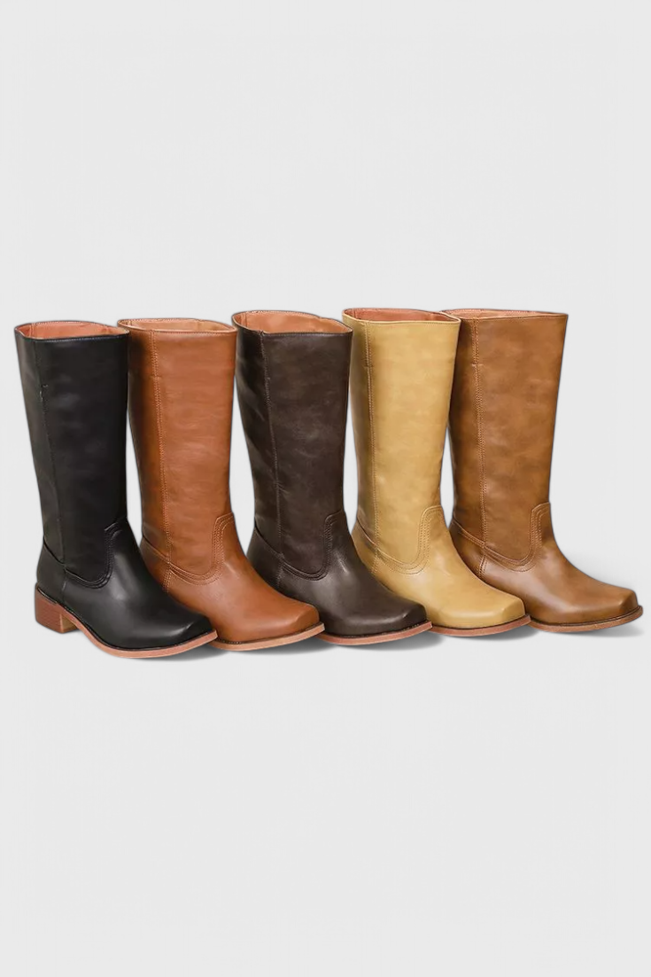 Evelina | Women's Classic Knee-High Heeled Boots product view