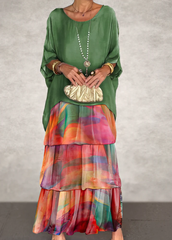 Lenora | Women's Elegant Flowing Maxi Dress