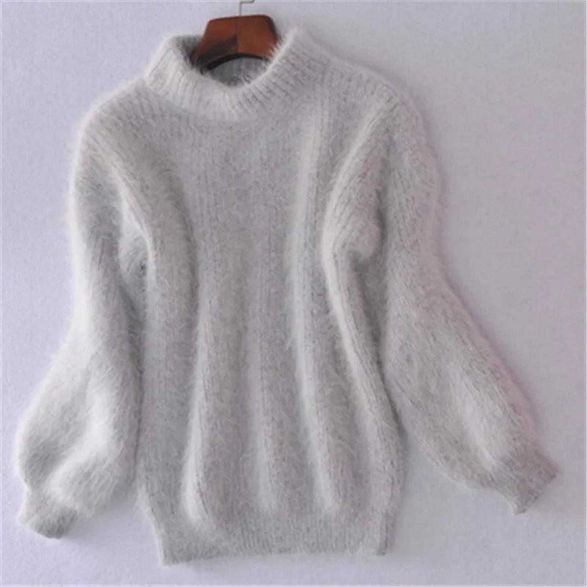 Women's Relaxed High-Neck Everyday Sweater