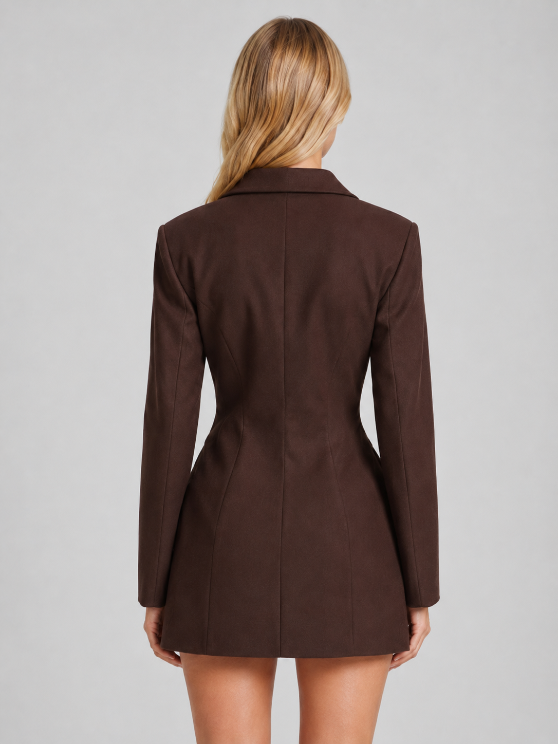 Esmeralda blazer dress - Brown back view