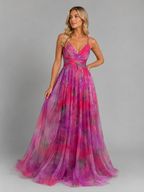 Coralie floral maxi dress - Pink