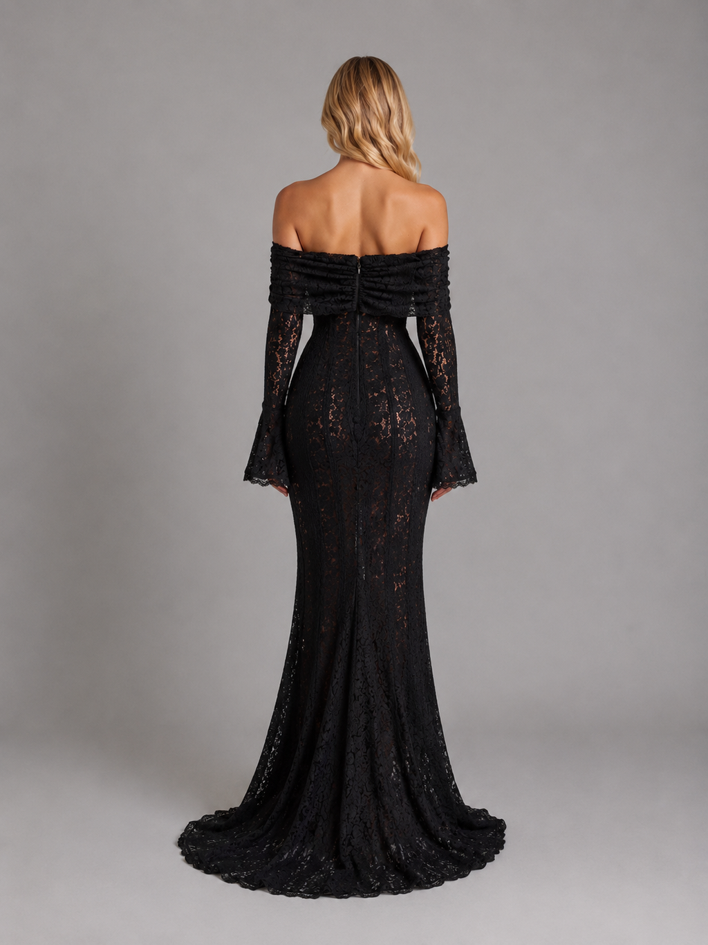 Clementine | Women's Off-Shoulder Lace Cutout Maxi Dress