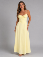 Mireille summer maxi dress - Yellow