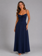 Mireille summer maxi dress - Navy