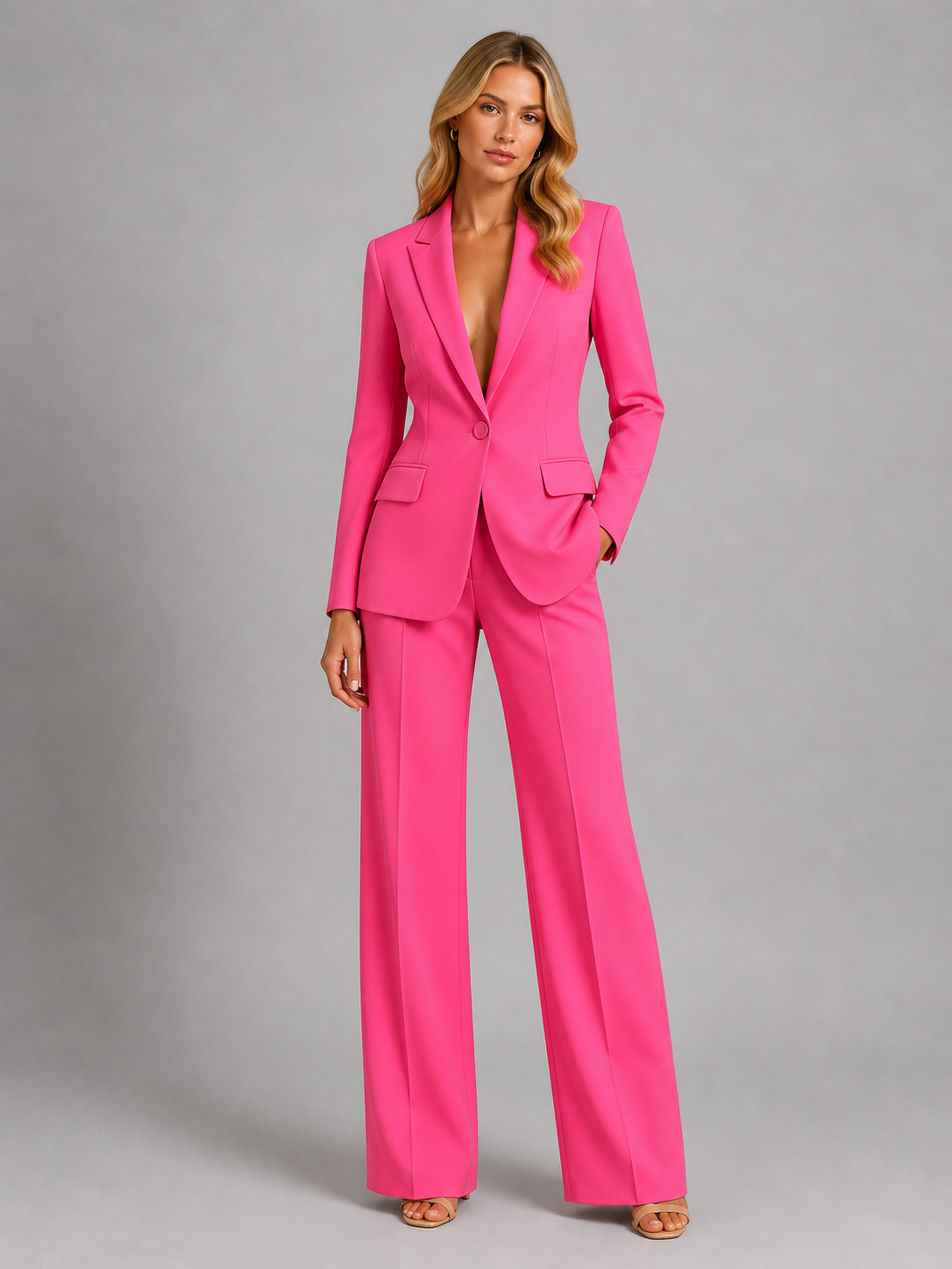 Noemi blazer and trouser set - Pink