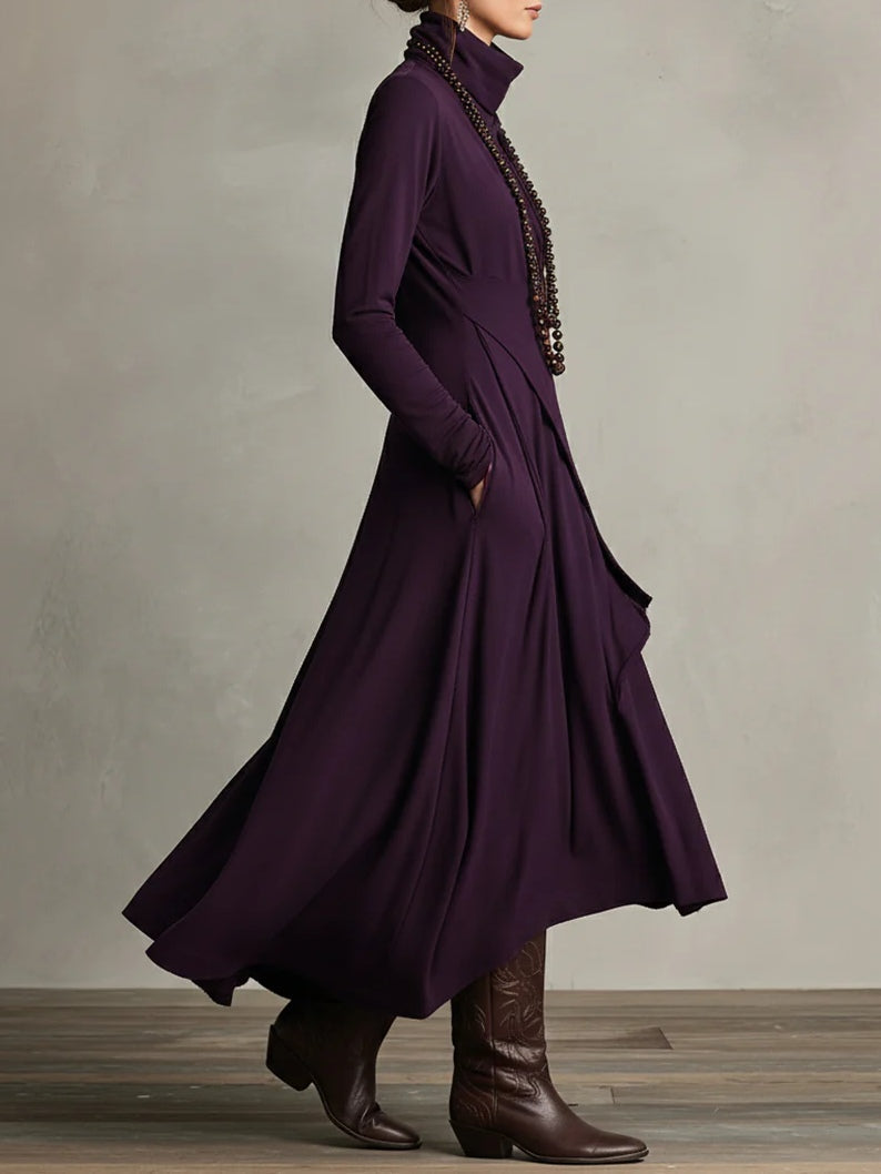 Felicity | Women's High-Neck Layered Maxi Dress product view
