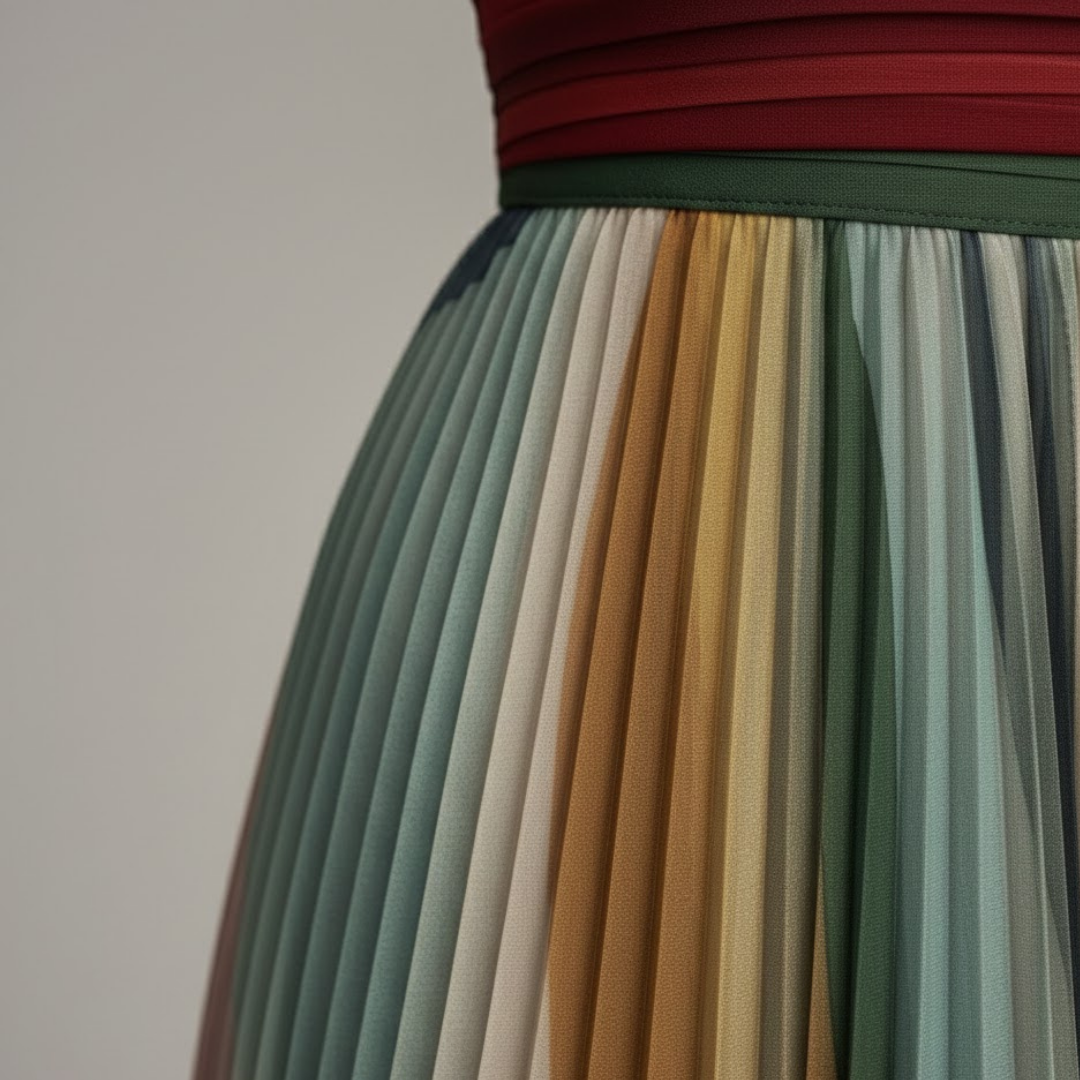 Women's Strapless Pleated Maxi Dress