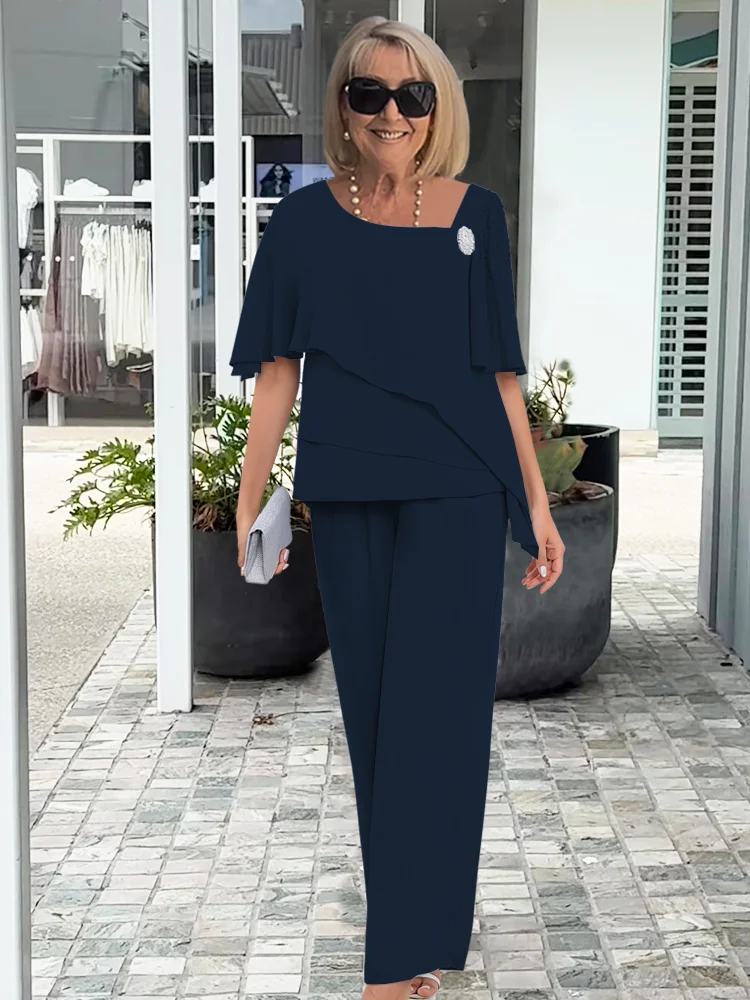 Elizabeth | Women's Wide-Sleeve Two-Piece Trouser Set original product photo 2