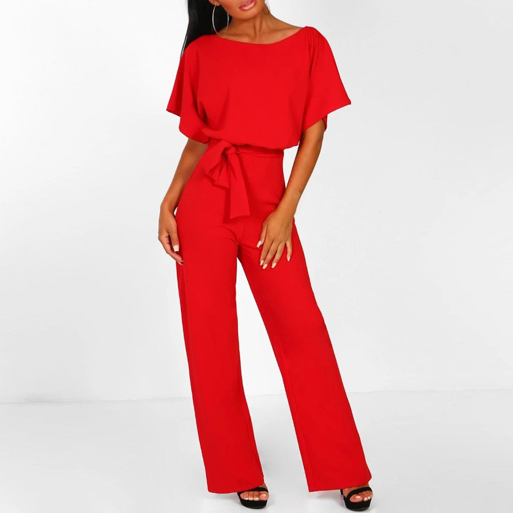 Anita | Women's Wide-Leg Belted Jumpsuit