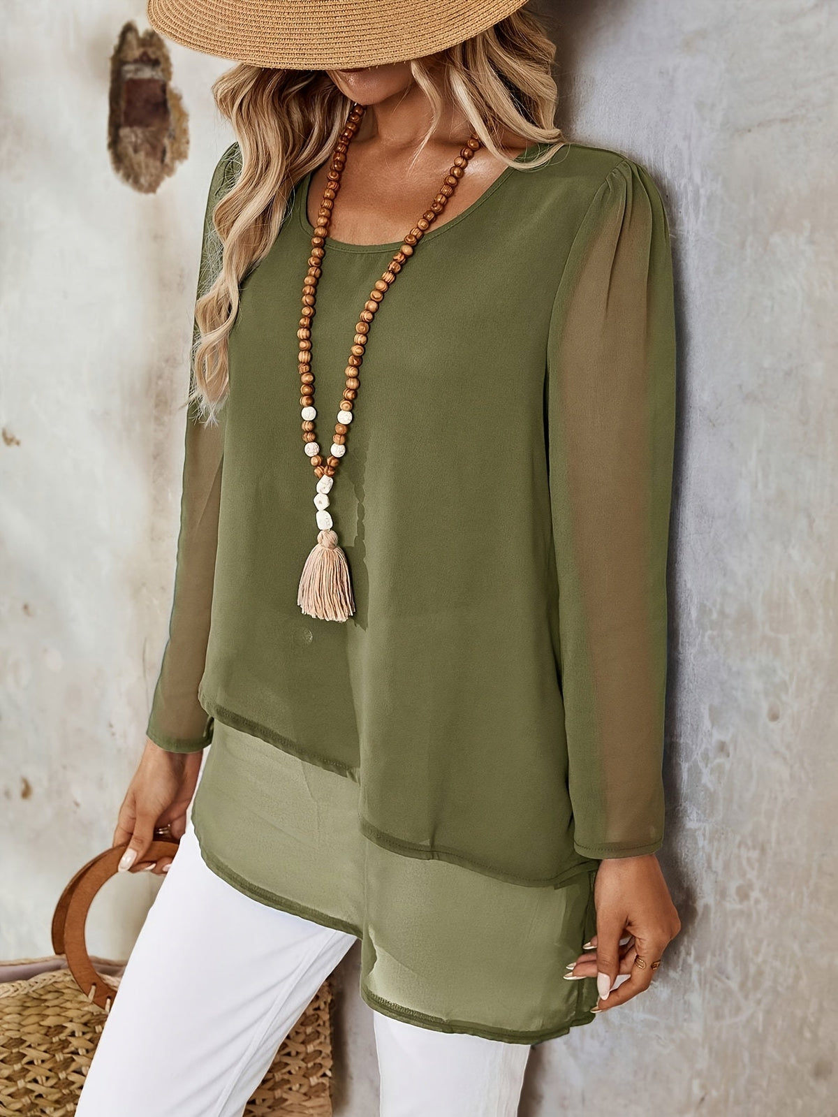 Esther | Women's Layered Flowing Blouse