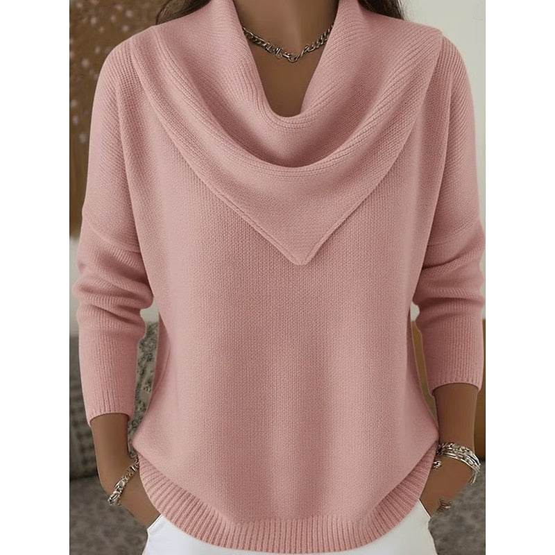 Helena Women's Elegant Cowl-Neck Sweater original view