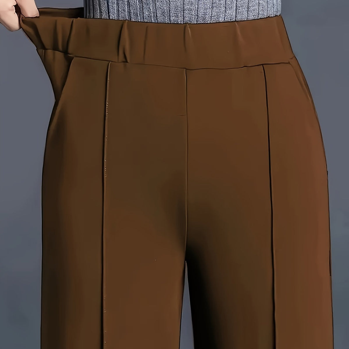 Constance wide-leg pants - Khaki