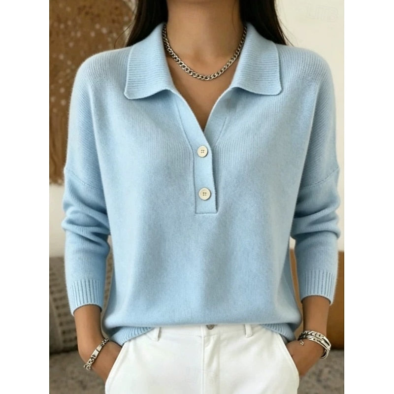 Harriet | Women's Collared Button-Detail Pullover original product photo