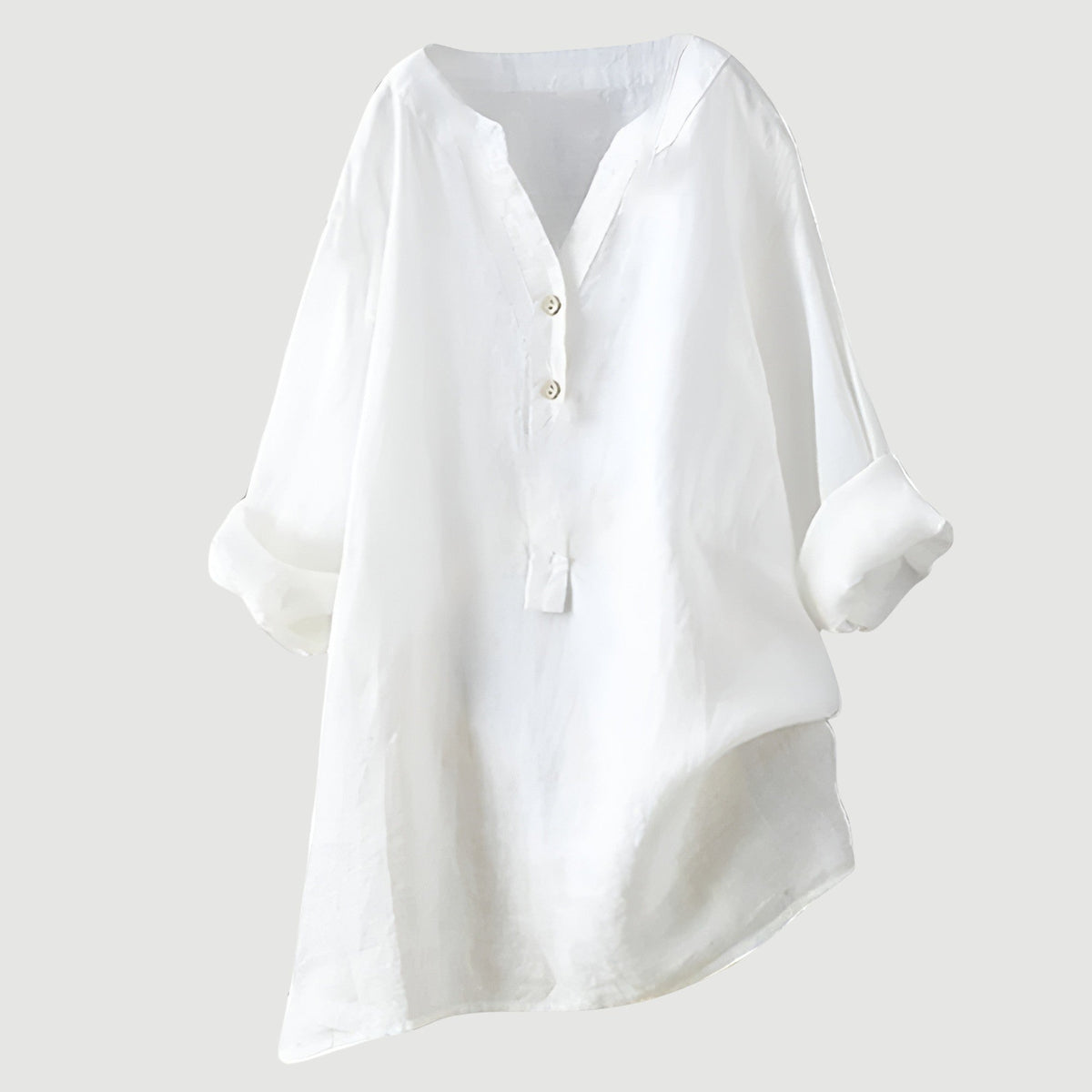 Women's V-Neck Button-Down Shirt