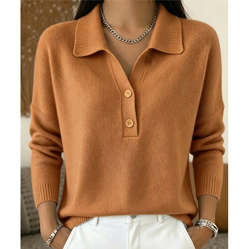 Harriet | Women's Collared Button-Detail Pullover original product photo