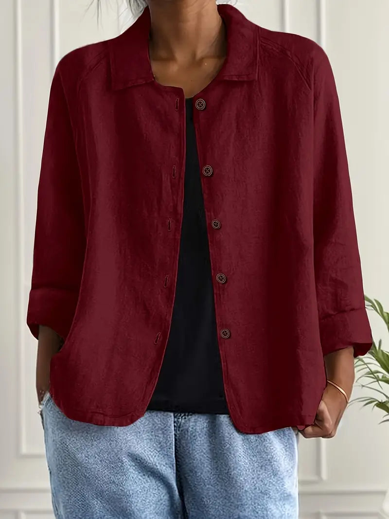 Noelle Women's Lightweight Relaxed Layering Top product view