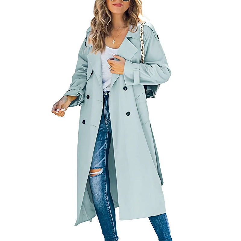 Lucienne trench coat - Light Blue