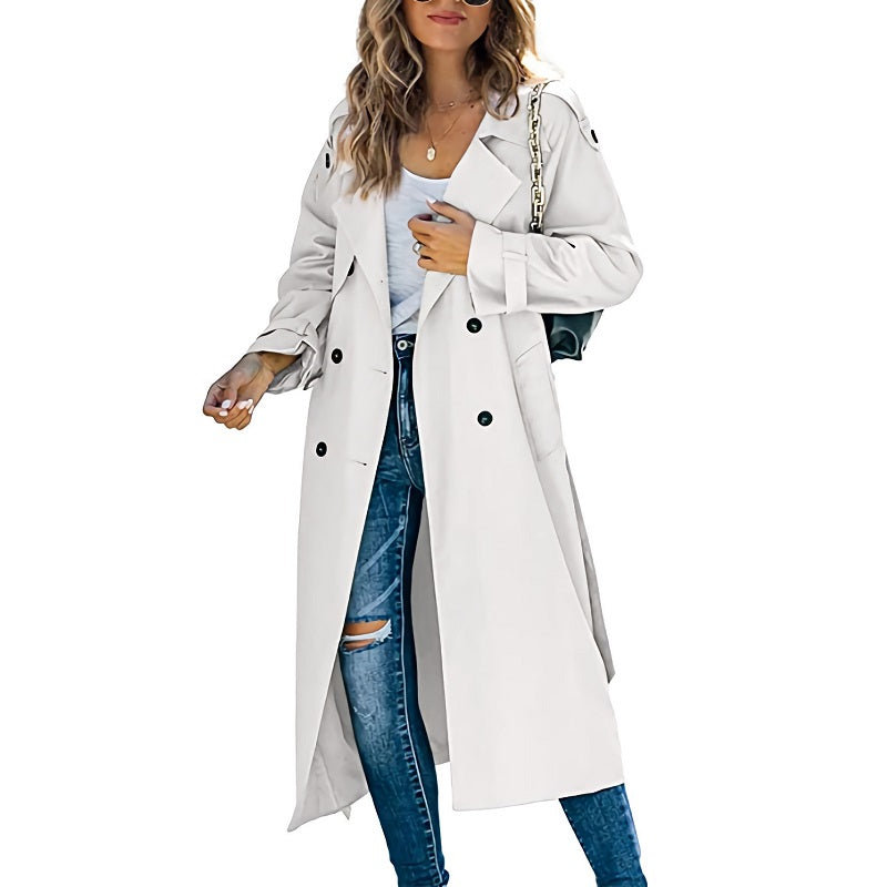 Lucienne trench coat - White
