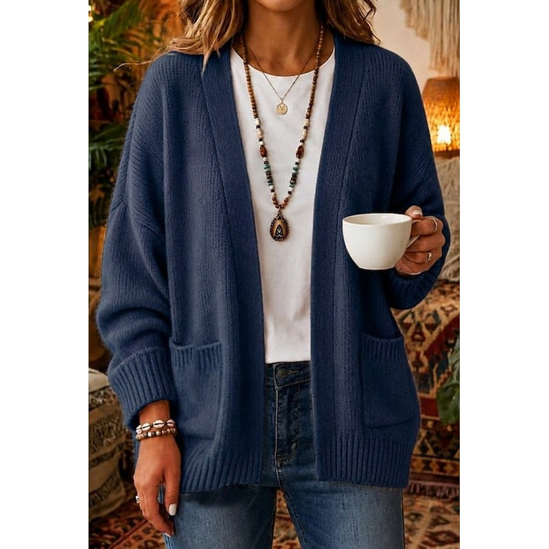 Josefina open-front cardigan - Blue