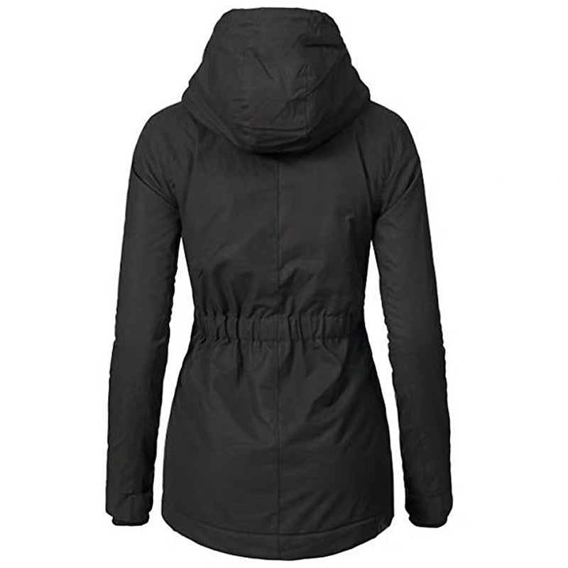 Clementine hooded parka back view