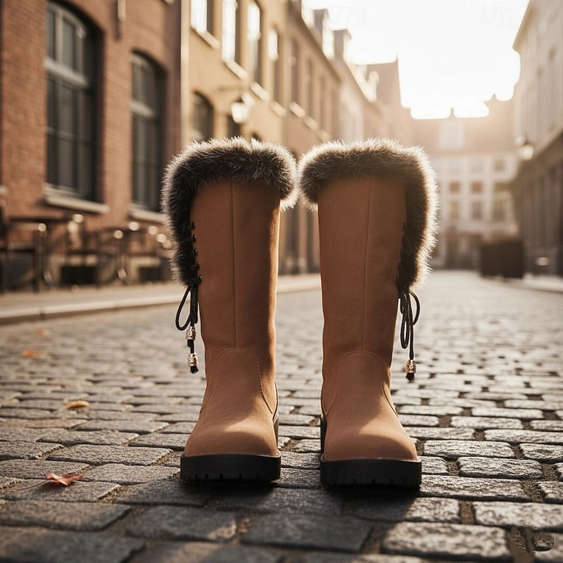 Corinna winter boots - Camel back view