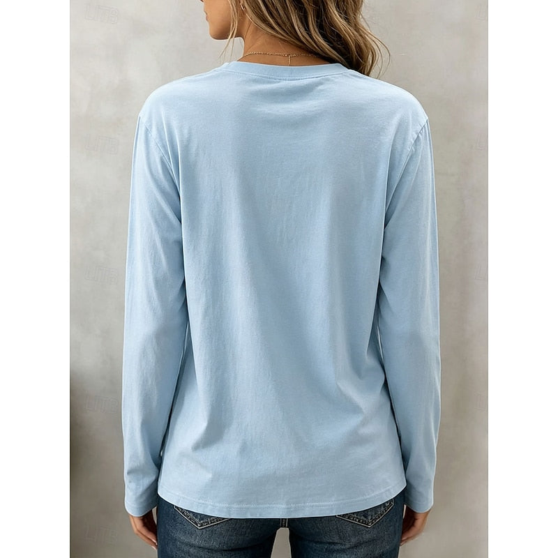 Nora | Women's Classic Long-Sleeve Crew-Neck Top product view