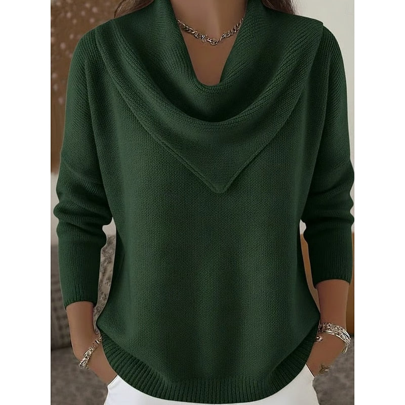 Helena Women's Elegant Cowl-Neck Sweater original view