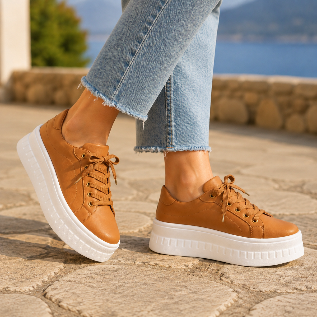 Winifred | Women's Platform Lace-Up Everyday Sneakers