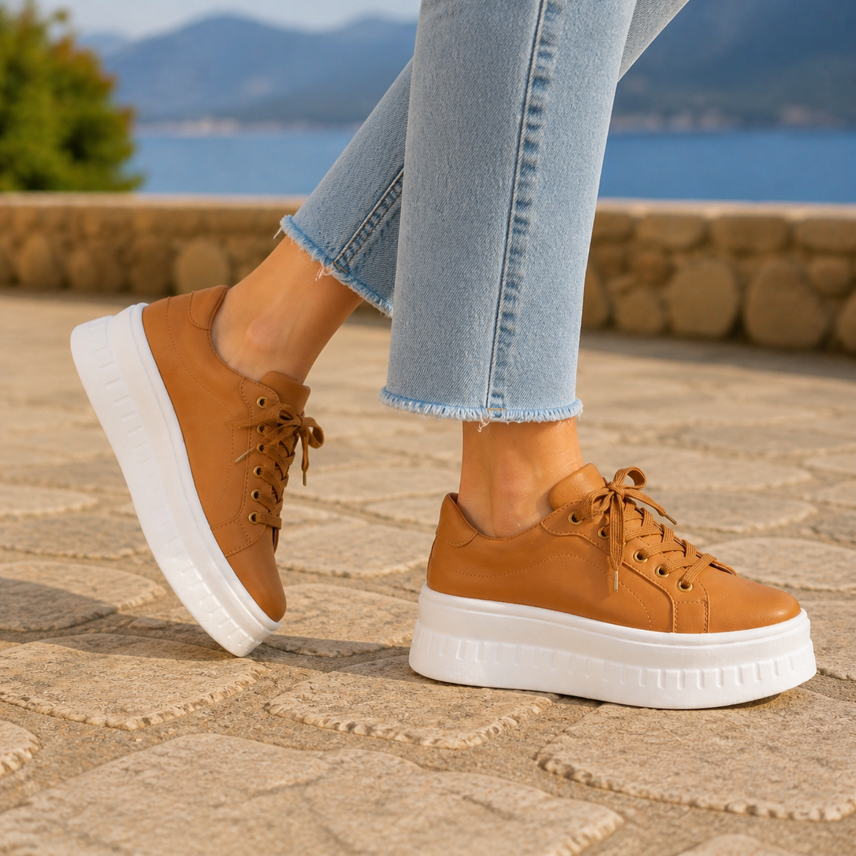 Winifred | Women's Platform Lace-Up Everyday Sneakers