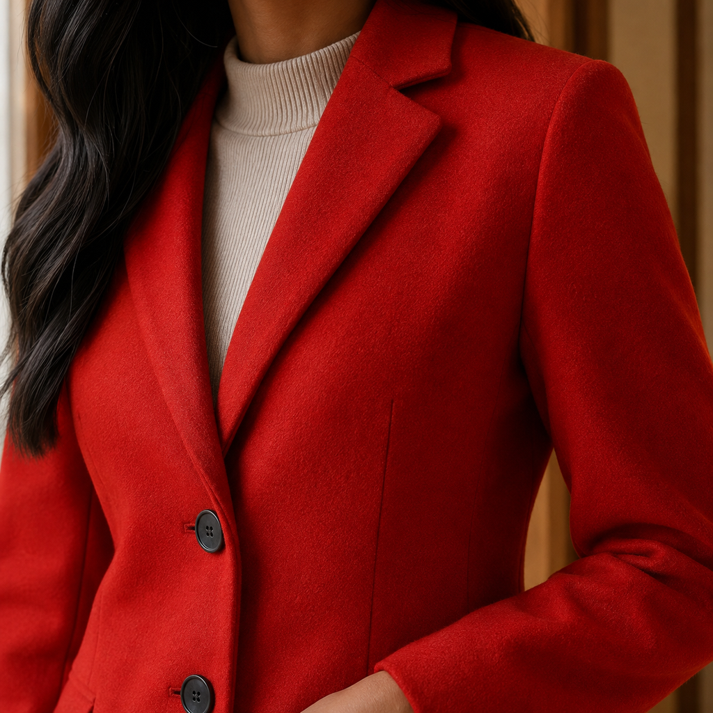 Juliette | Women's Notch-Lapel Button-Front Tailored Coat