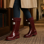 Maribel | Women's Knee-High Drawstring Rain Boots