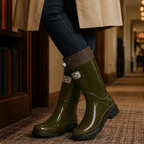 Maribel | Women's Knee-High Drawstring Rain Boots