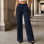 Cosima wide-leg trousers - Navy Blue