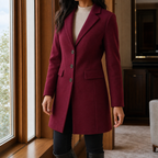 Juliette | Women's Notch-Lapel Button-Front Tailored Coat