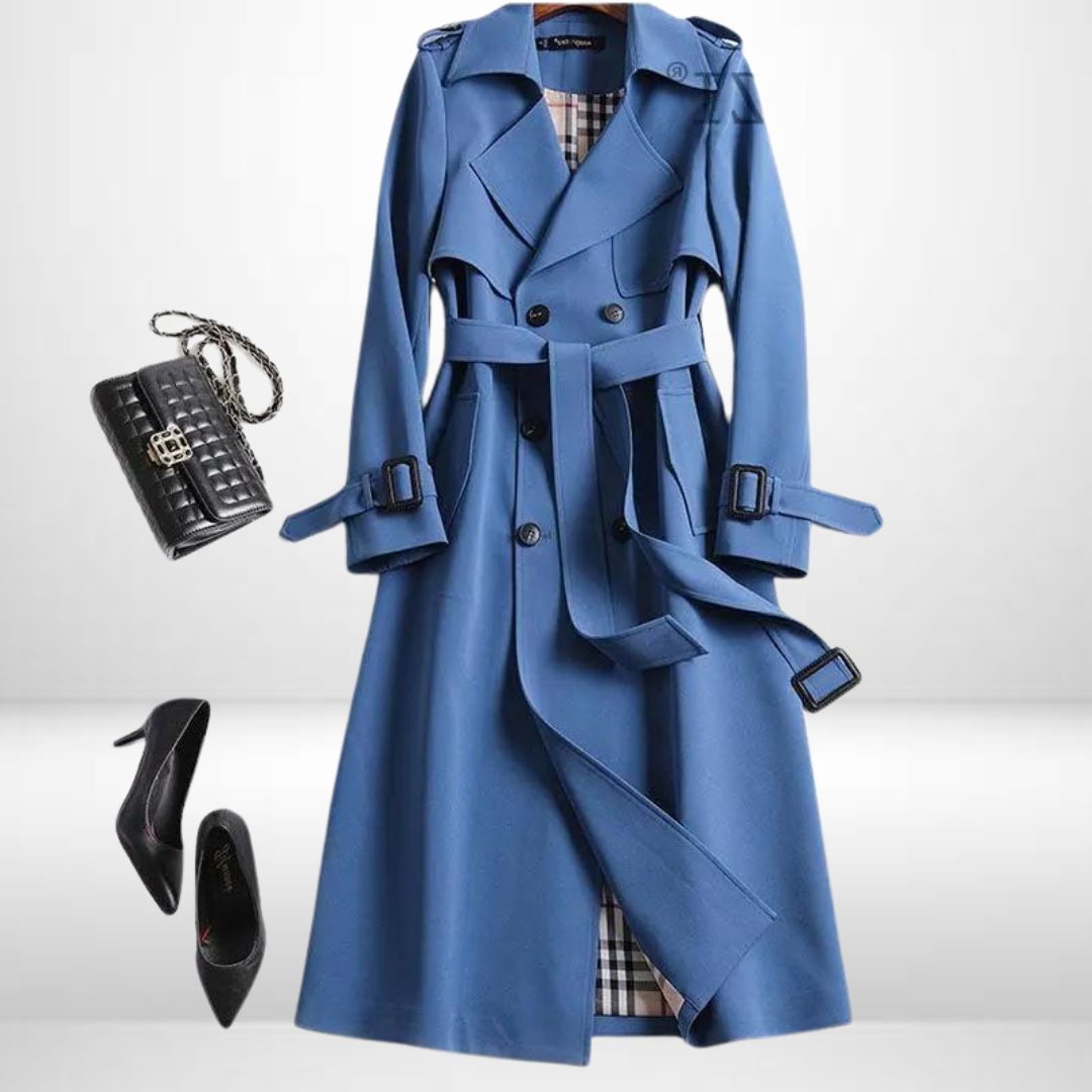 Chelsea | Women's Double-Breasted Trench Coat with Belt