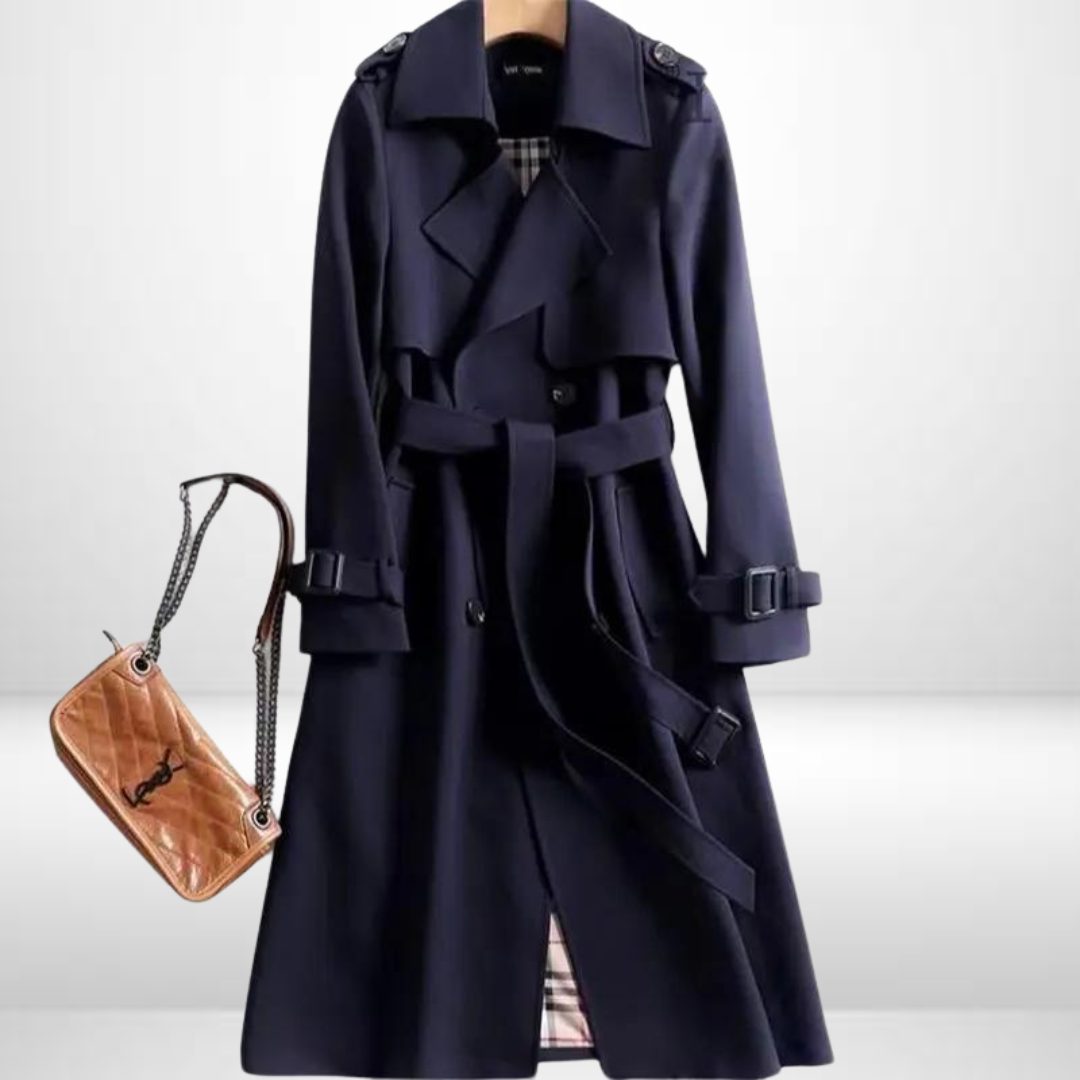 Chelsea | Women's Double-Breasted Trench Coat with Belt