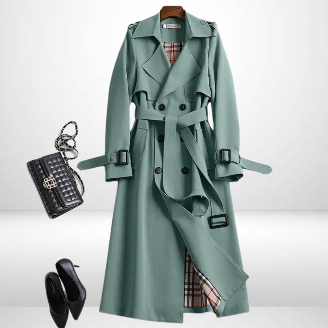Chelsea | Women's Double-Breasted Trench Coat with Belt