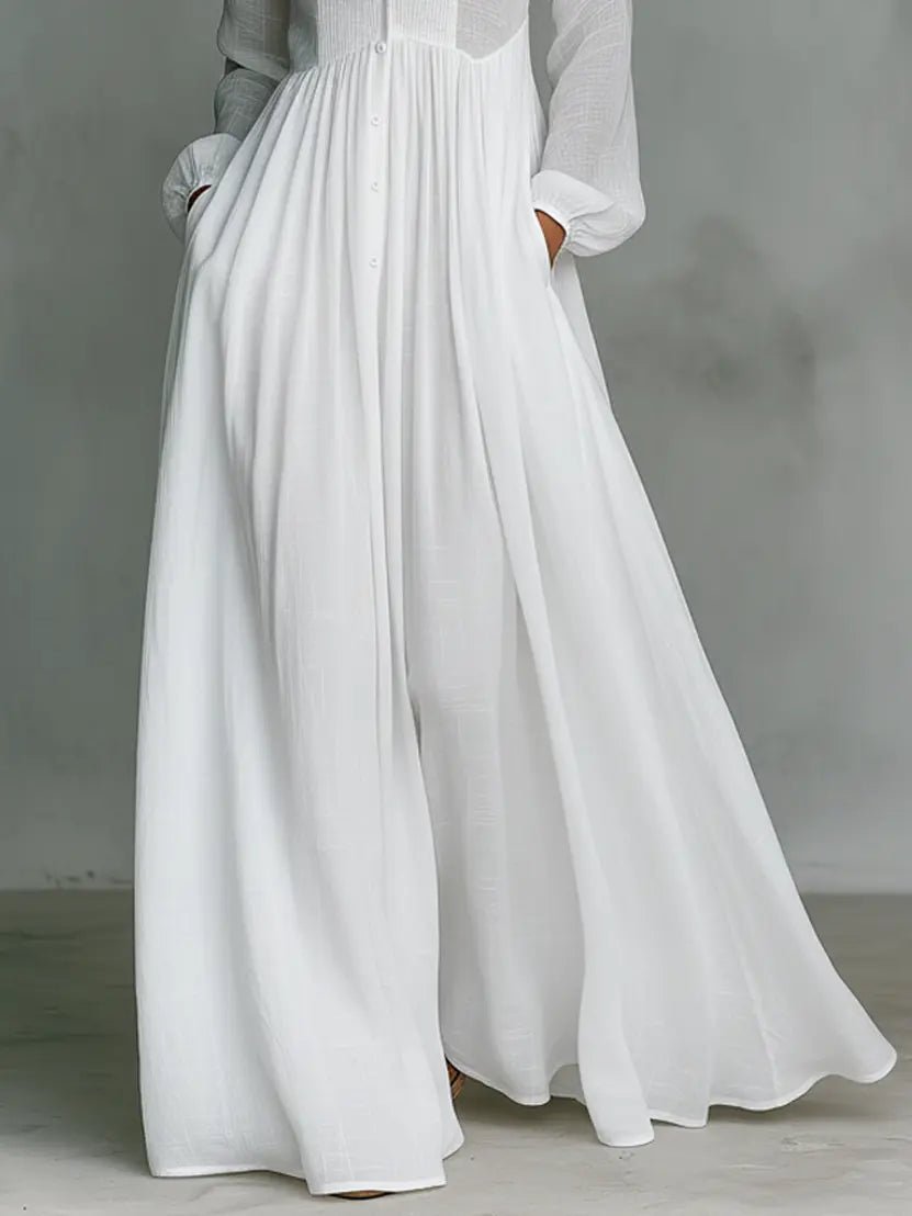 Lydia | Women's Stand-Collar Button-Front Maxi Dress original product photo 6